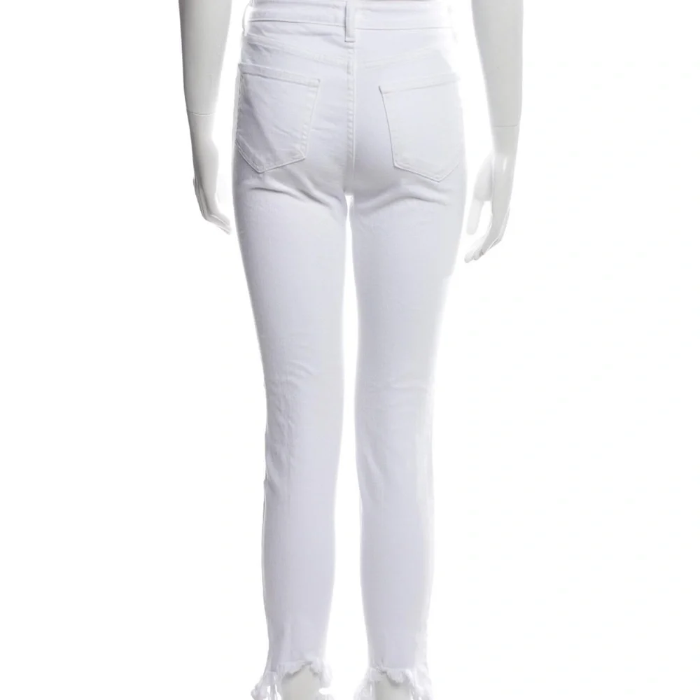 L’Agence White Distressed Skinny Denim Jeans Size 25 - Picture 4 of 9